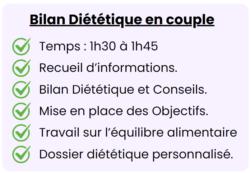 Bilan Diététique en couple