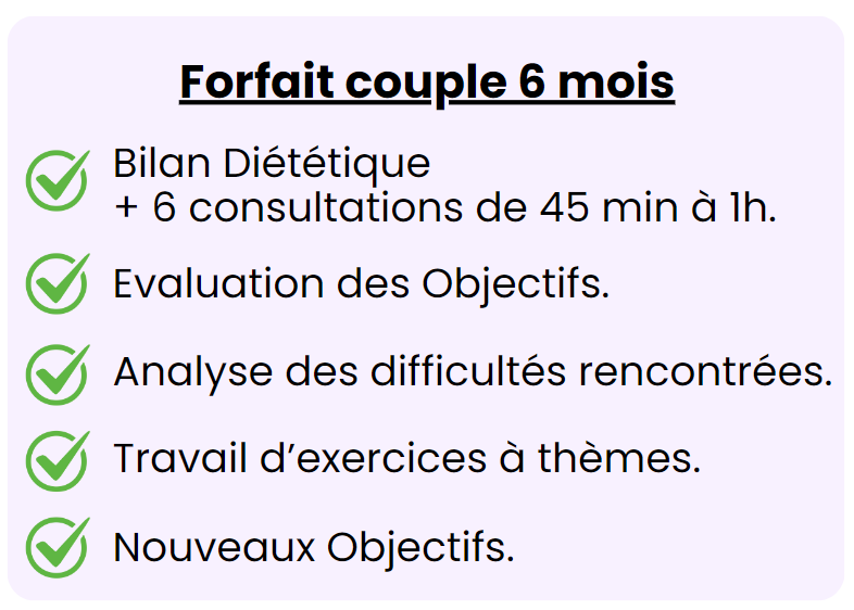 Forfait Couple 6 mois