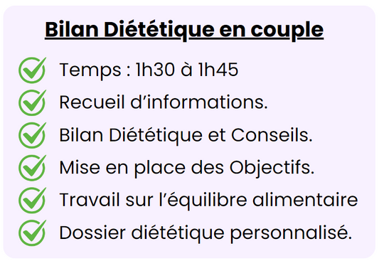 Bilan Diététique en couple